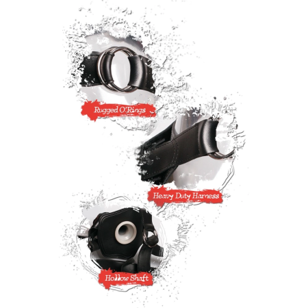 Fetish Fantasy Extreme Hollow Strap-On Adjustable 26cm Black