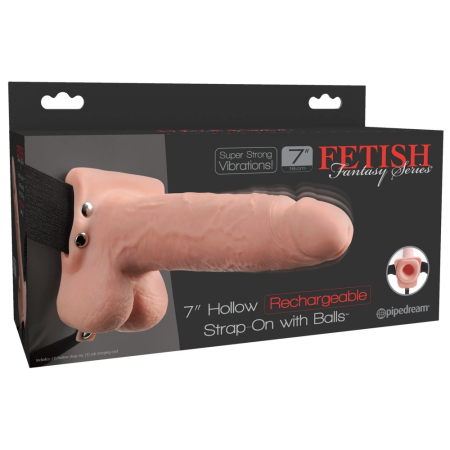Fetish Fantasy Series 7 Hollow Strap-On Vibrator Light 18.9cm
