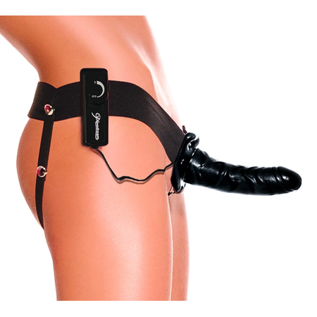 FFSFHOH Vibrating Hollow Strap-On System with Adjustable Harness 17cm