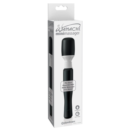 Pipedream Wanachi Mini Massager Black Multi-Speed 21cm Compact Wand
