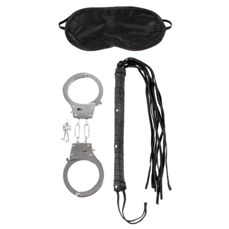 FFS Lover's Fantasy Kit Beginner Bondage Set with Handcuffs & Blindfold