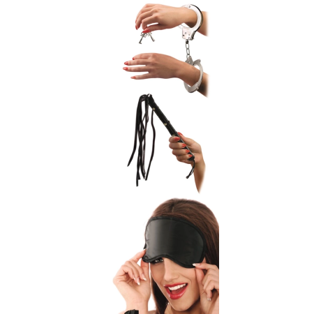 FFS Lover's Fantasy Kit Beginner Bondage Set with Handcuffs & Blindfold
