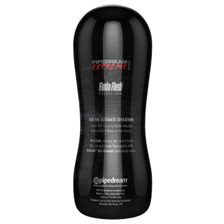 PEE Vibrating Anal Stroker 17.5 cm - Removable Sleeve & Vibro-Bullet