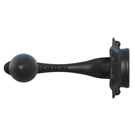 FCR Rock Hard Dual Function Silicone Intimate System Black 4 cm