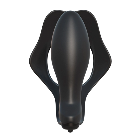 FCR Rock Hard Dual Function Silicone Intimate System Black 4 cm