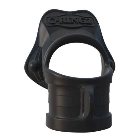 FCR Rock Hard Dual Support Ring Silicone Black 3.8 cm & 3.3 cm