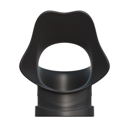 FCR Rock Hard Dual Support Ring Silicone Black 3.8 cm & 3.3 cm