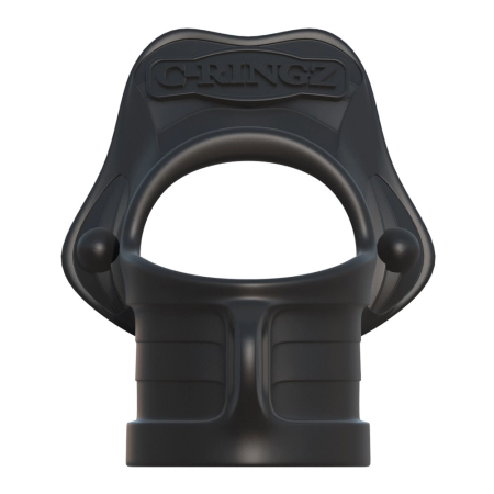 FCR Rock Hard Dual Support Ring Silicone Black 3.8 cm & 3.3 cm