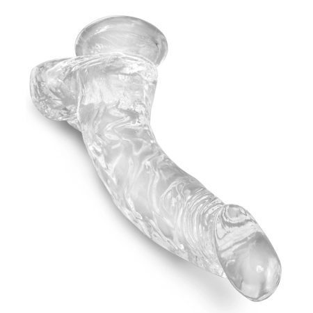 King Cock 7.5 Inch Model with Suction Base and Strap-On System, Beige