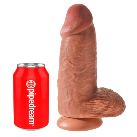 King Cock Chubby Tan - Anatomical Model with Suction Cup 22.9cm