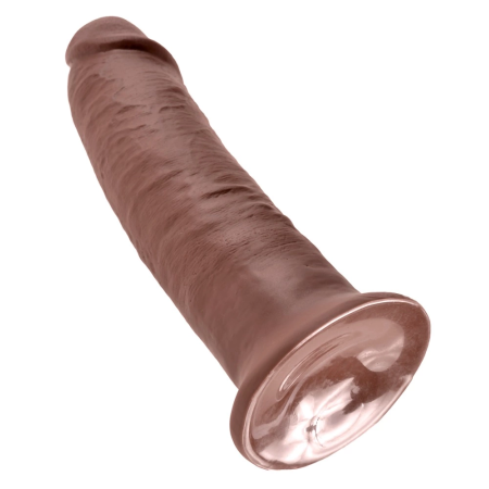 King Cock Model 10'' Anatomical Intimate Device Brown PVC 25 cm