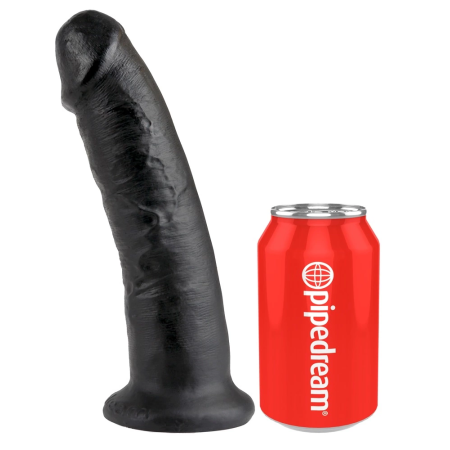 King Cock 9" Intimate Model with Suction Cup Dark 24cm PVC