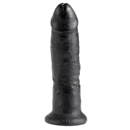 King Cock 9" Intimate Model with Suction Cup Dark 24cm PVC
