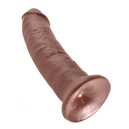 King Cock Model 9" Brown - Anatomically Detailed Intimate Device, 24 cm
