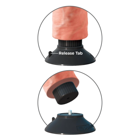 Pipedream King Cock 6" Flexible Vibrating Model with Suction Cup, Beige