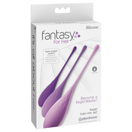 Fetish Fantasy FFH Kegel Train-Her Set Silicone Pelvic Training Balls 3pcs