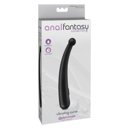 AFC Curve Black Intimate Stimulator with Multi-Speed Vibration 20.4cm