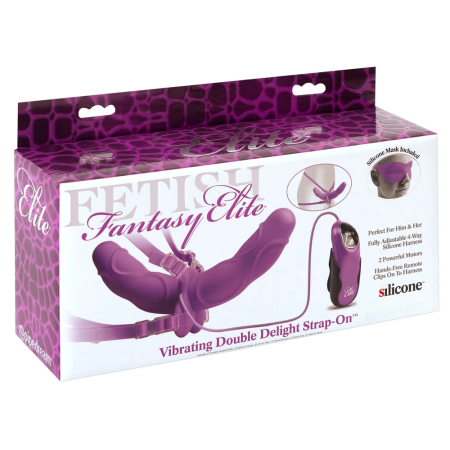 FFE Vibrating Dual Silicone Intimate System Adjustable 12.7cm/12.1cm