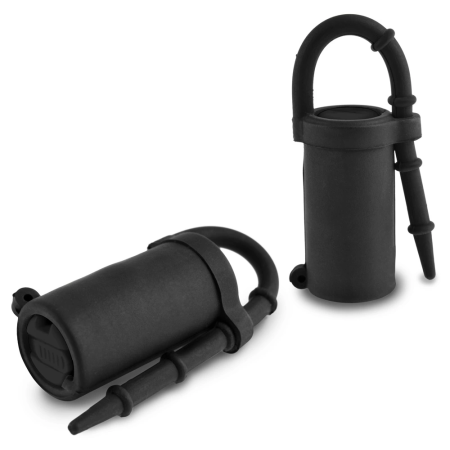 FFSLE Silicone Vibrating Nipple Teazers - Soft Touch, 6 cm, Black