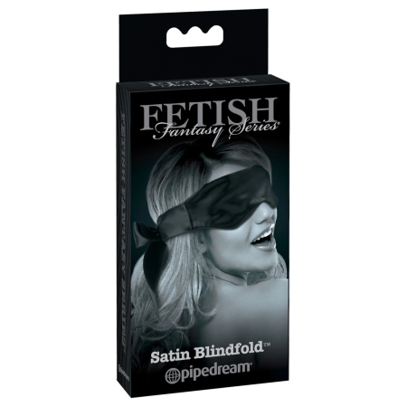 Sportsheets FFSLE Satin Eye Mask Black - Soft Adjustable Blindfold