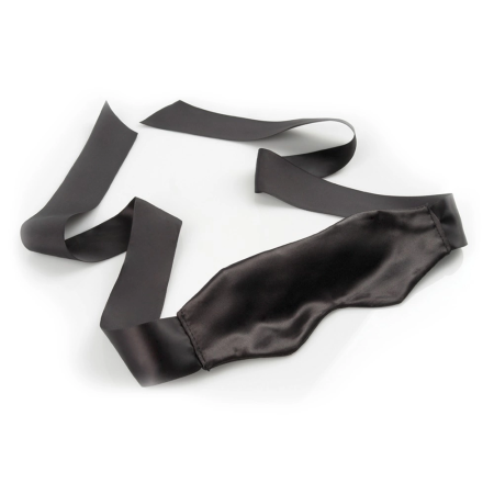 Sportsheets FFSLE Satin Eye Mask Black - Soft Adjustable Blindfold