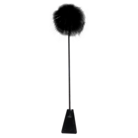 Fetish Fantasy Series FFSLE Feather Crop Black 51cm Dual-Sided Accessory
