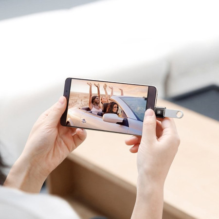 Baseus USB-A į Type-C OTG Adapteris Juodas