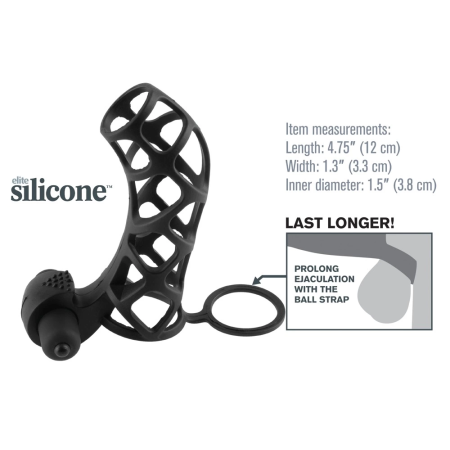 Fantasy X-tensions Extreme Silicone Power Cage with Mini Vibrator 12cm