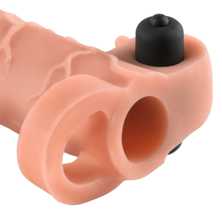 Pipedream FX Real Feel 2" Extension Light - Anatomical Sleeve with Vibration