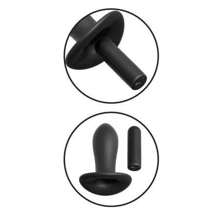 Fetish Fantasy Series Remote-Controlled 10-Mode Intimate Panty, Black, Adjustable