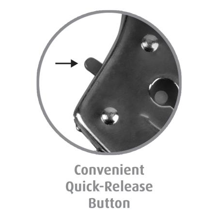 FFS Metal Handcuffs Silver Adjustable with Safety Quick-Release 9.6cm