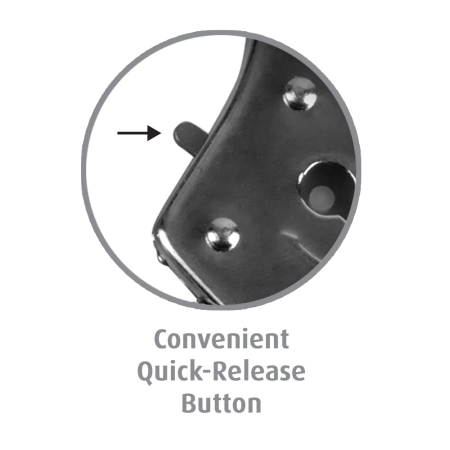 FFS Metal Restraint Cuffs with Adjustable Safety Lock - Silver Finish