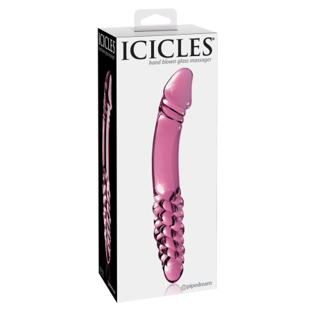 Pipedream Icicles No. 57 Pink Glass Intimate Massager 12 cm
