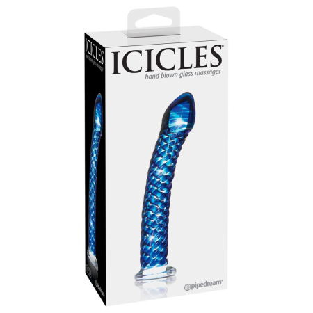 Pipedream Icicles No. 29 Blue Glass Intimate Massager 19 cm