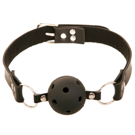 FFS Black Adjustable Breathable Ball System with Imitation Leather Strap