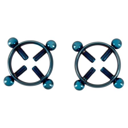 Bad Kitty Blue Moon Adjustable Nipple Jewellery Stainless Steel 2 pcs