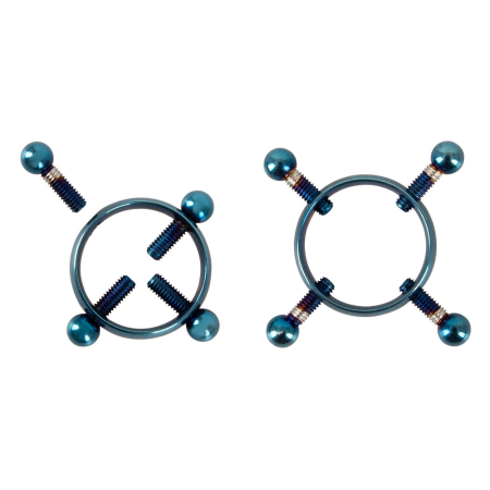 Bad Kitty Blue Moon Adjustable Nipple Jewellery Stainless Steel 2 pcs