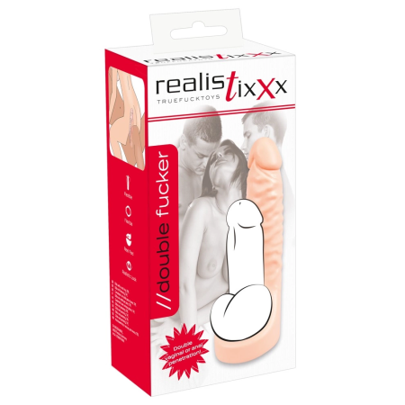 Realistixxx Double Fucker Intimate Dual Attachment System TPE 18cm