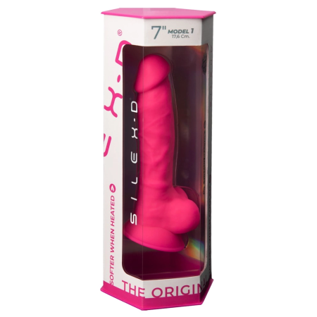 SilexD 7” Model 1 Premium Flexible Silicone Intimate Device, Beige