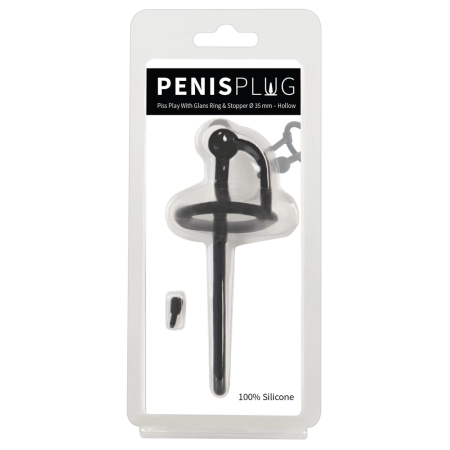 You2Toys Silicone Urethral System with Removable Stopper 12.7 cm Black
