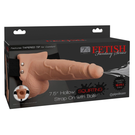 Fetish Fantasy Strap-O 7.5 Inch Adjustable Intimate System, Beige