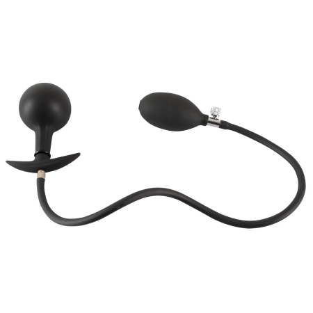 You2Toys Inflatable Plug Metal Core Black 8cm Silicone Training Model