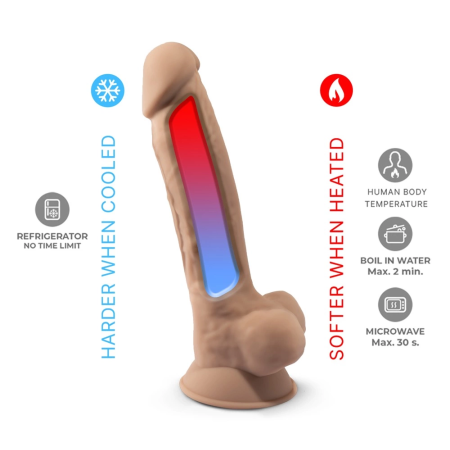 SilexD Model 1 Silicone-Coated Flexible Intimate Device 18.8 cm Beige