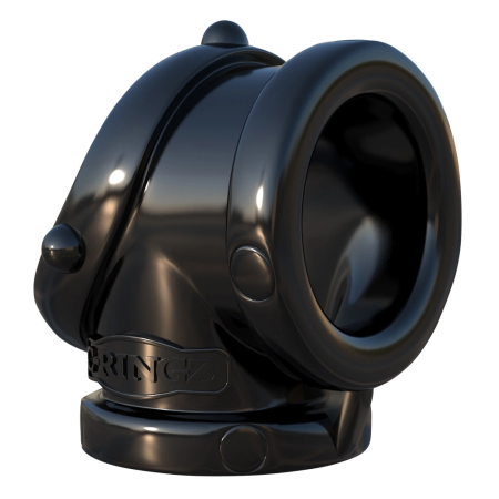 Pipedream Rock Hard Dual Support Ring, Soft TPR, Black, 7 cm