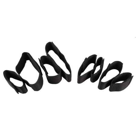 Bad Kitty Restraints Set 4-Piece - Adjustable Black Polypropylene Straps