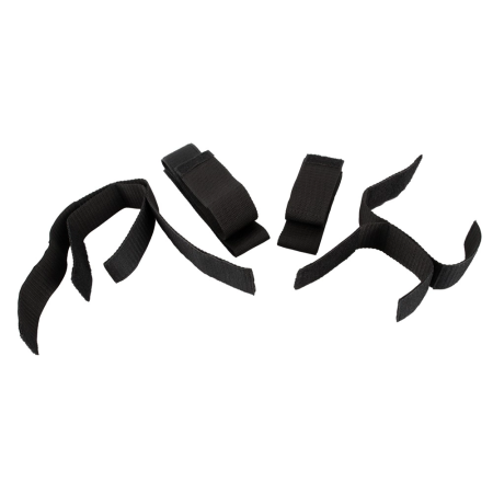 Bad Kitty Restraints Set 4-Piece - Adjustable Black Polypropylene Straps