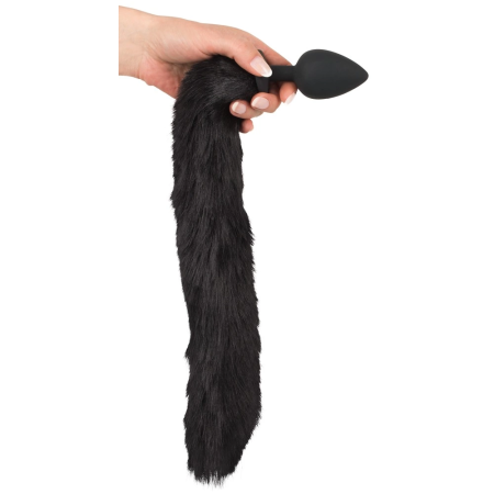 Bad Kitty Pet Play Set - Intimate Tail Plug & Cat Ears Headband, Black