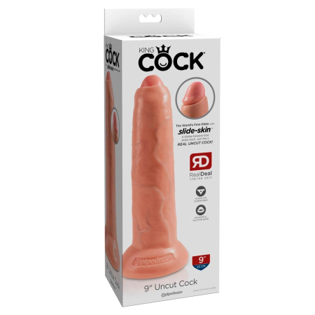 Pipedream King Cock 9" Uncut Model - Anatomical Flesh, 22.7 cm