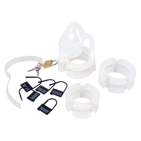 You2Toys Chastity Cage Set 15 pcs Transparent Adjustable System