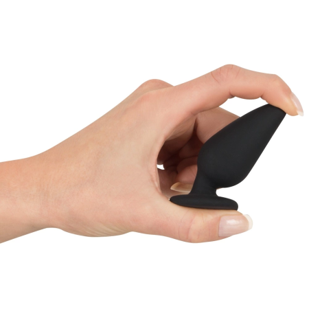 Black Velvets Intimate Plug S 40g Silicone, Tapered Shape, Black